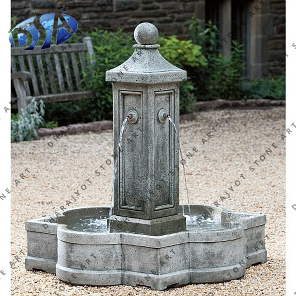 American Style Antique Stone Water Fountain