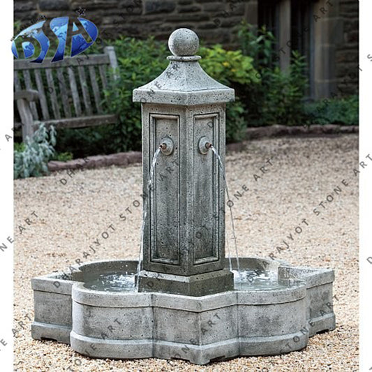 American Style Antique Stone Water Fountain