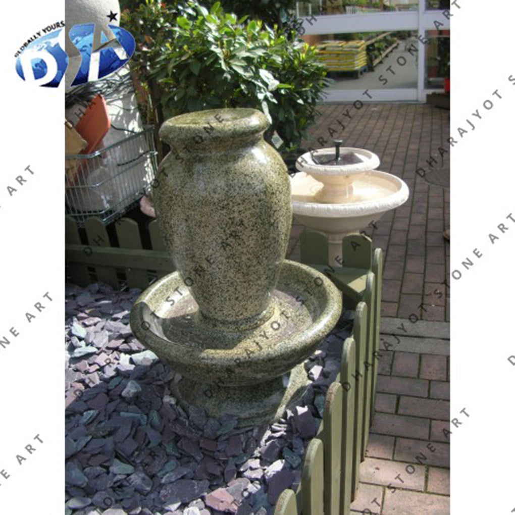 Outdoor Garden Decor Marble Stone Waterfall Fountain