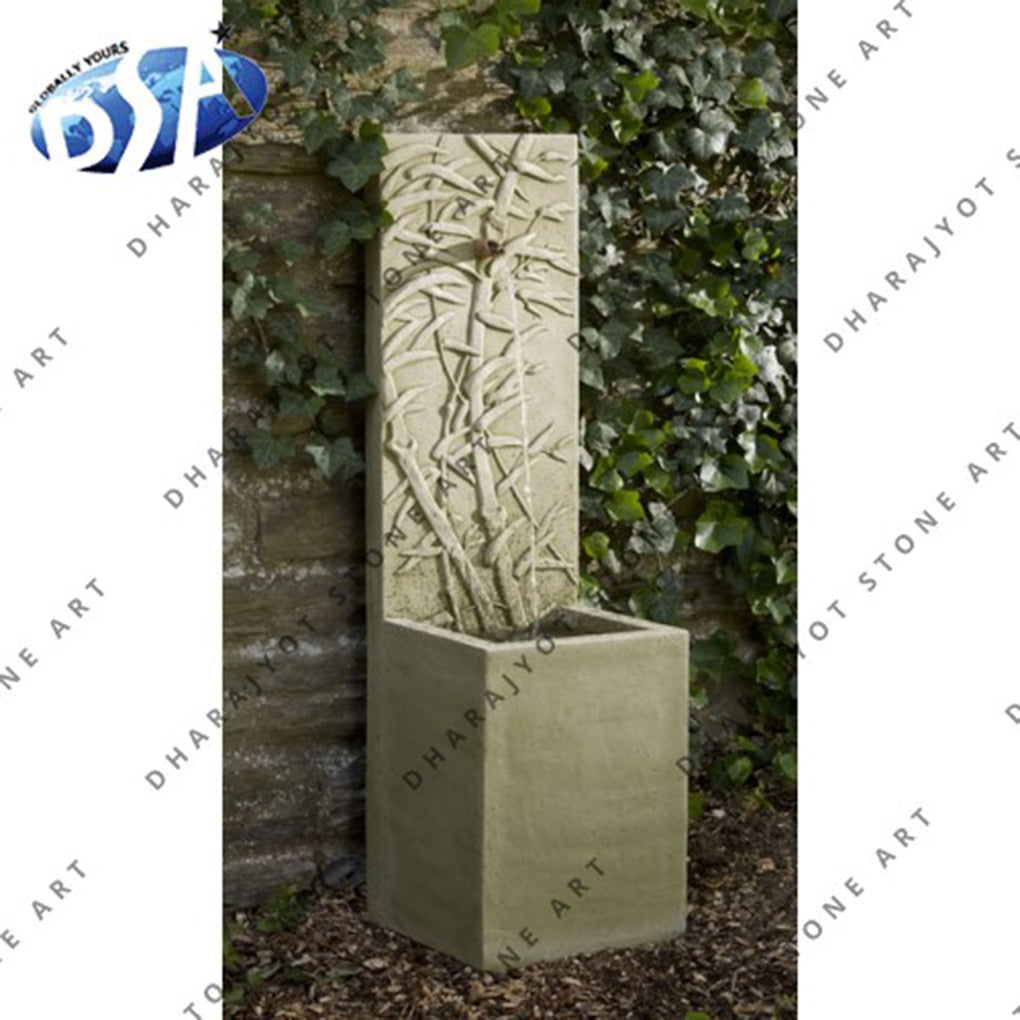 Green Beige Slate Planter Exterior Garden Sandstone Fountain
