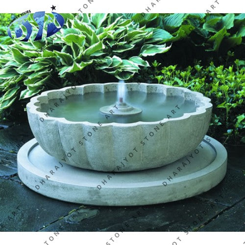 White Marble Decorative Outdoor Water Fountain