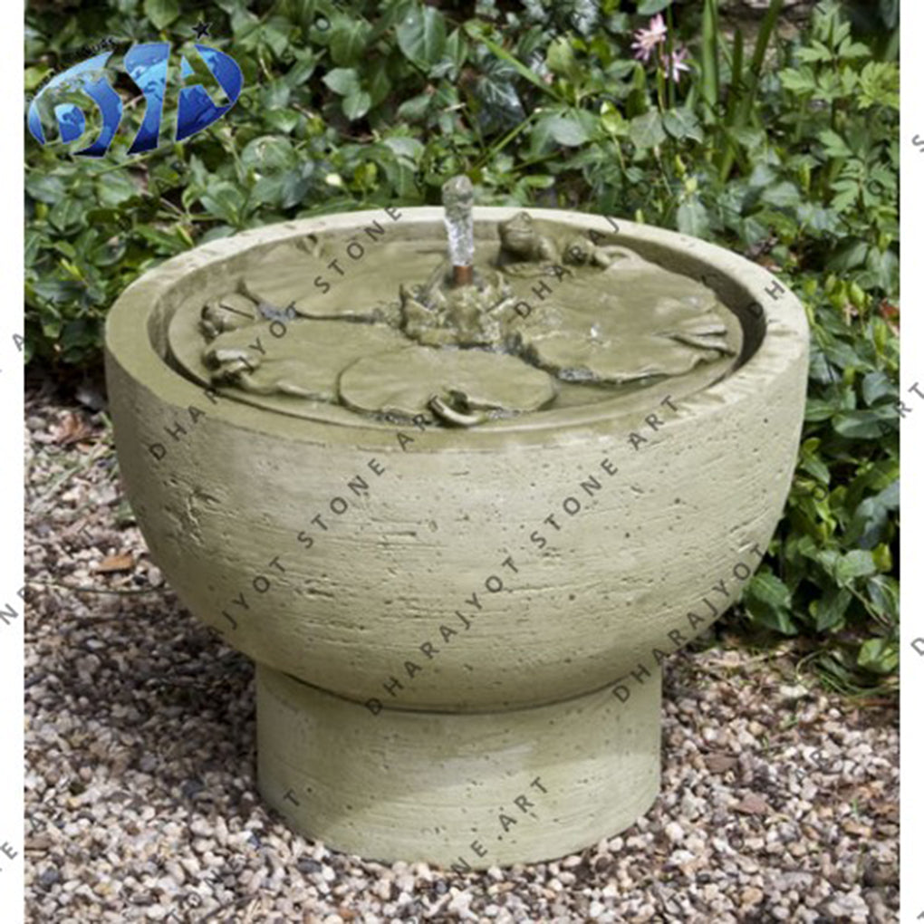 Elegant European Outdoor Decor Stone Fountain