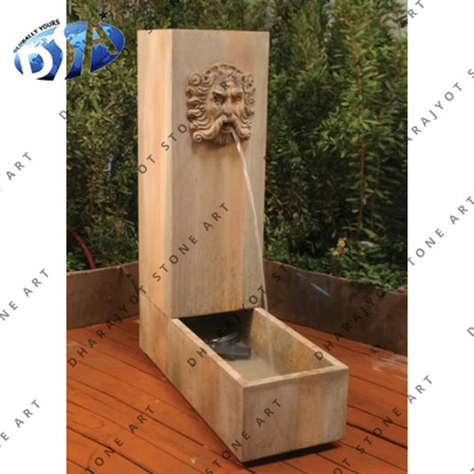Free Standing Outdoor Marble Stone Water Fountain