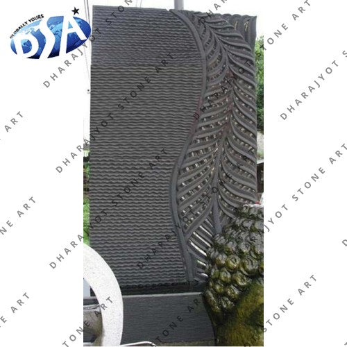 Black Marble Wall Water Fountain