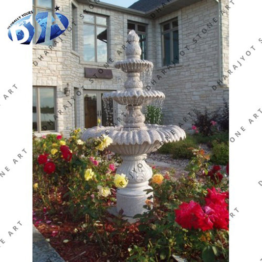 Modern Large Outdoor Natural Stone Hand Carving Fountain