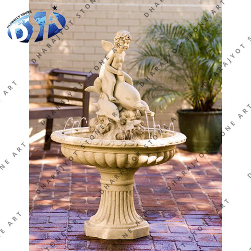 Garden Decoration Marble Stone Carving Water Fountain