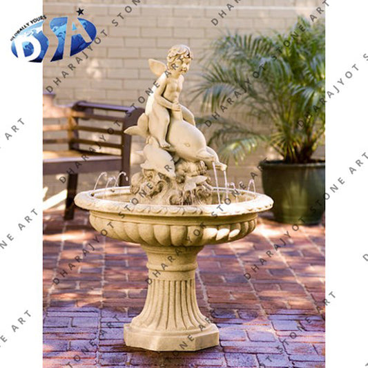 Garden Decoration Marble Stone Carving Water Fountain