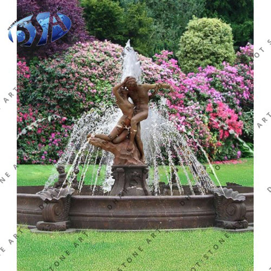 Natural Stone Carved Decorative Garden Waterfall Fountain