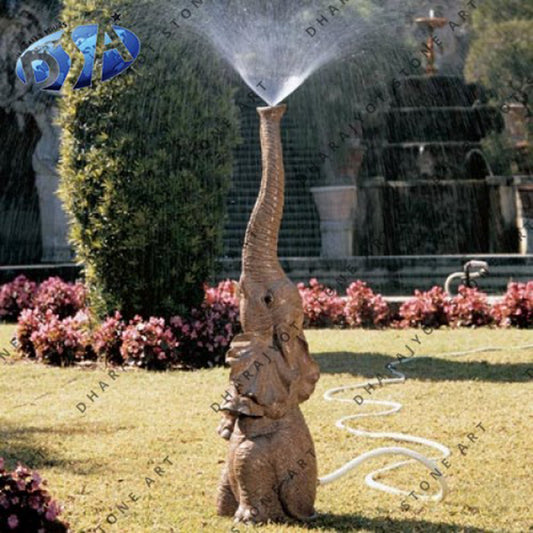 Elephant Outdoor Granite Fountain