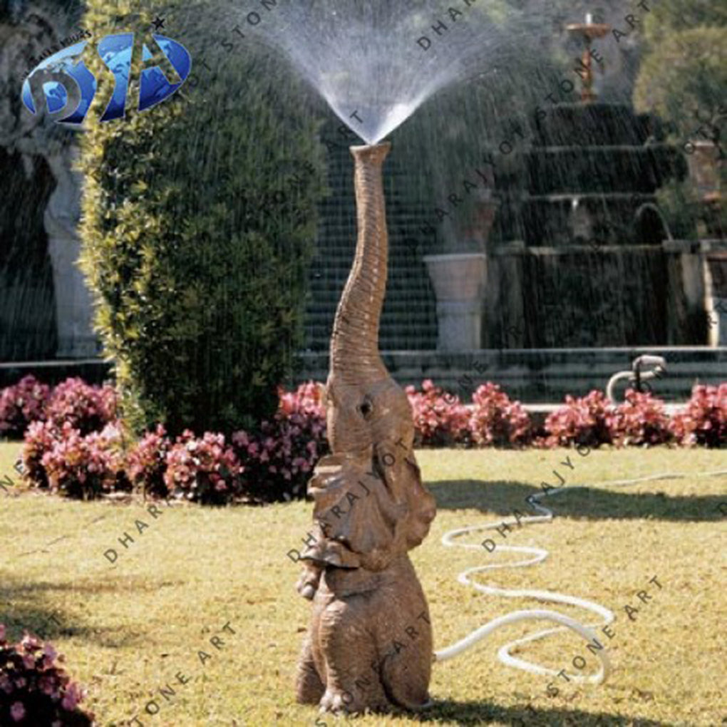 Elephant Outdoor Granite Fountain