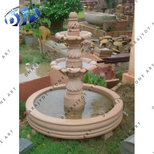 Garden Outdoor Decoration Hand Carved Natural Stone Fountain
