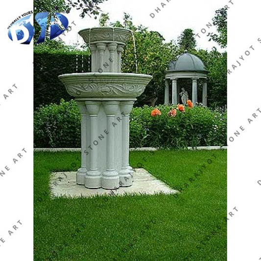 Indian Sandstone Pedestal Fountain