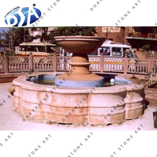 Modern Decoration Red Marble Garden Fountain