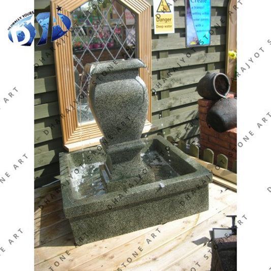 Outdoor Decorative White Modern Marble Fountain