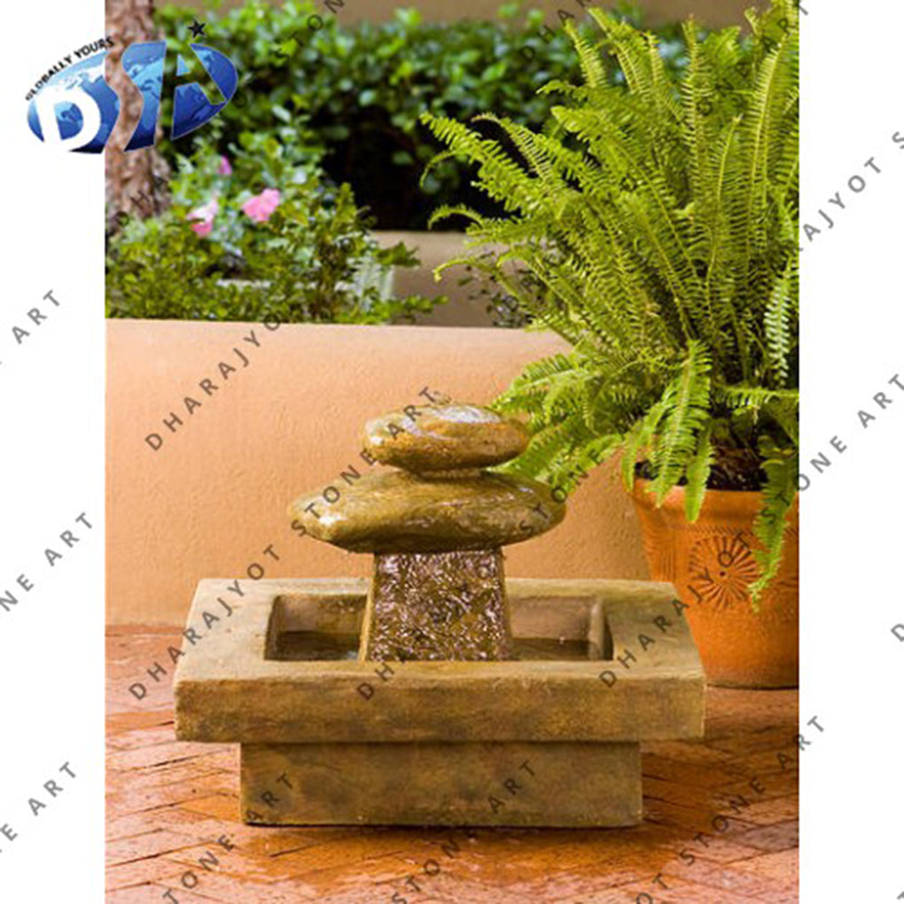 Yellow Sandstone Indoor And Outdoor Water Fountains