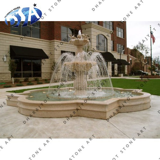 Natural Marble Stone Antique Garden Water Fountain