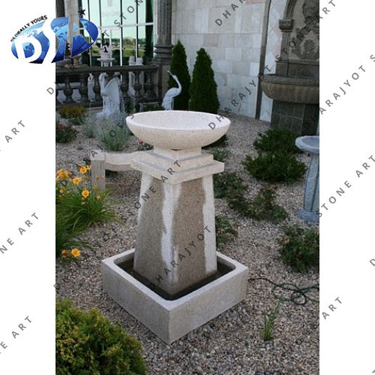 Grey Sandstone Garden Stone Water Fountain
