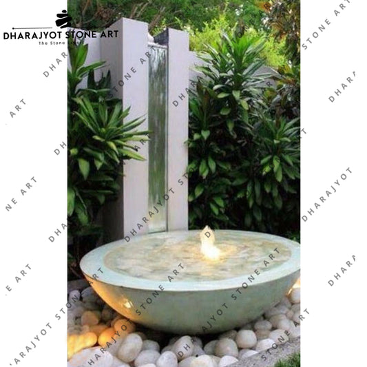 Outdoor Stone Garden Decorated Waterfall Fountain