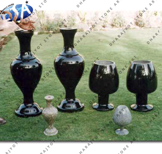 Handmade Decorative Stone Flower Pot & Planter
