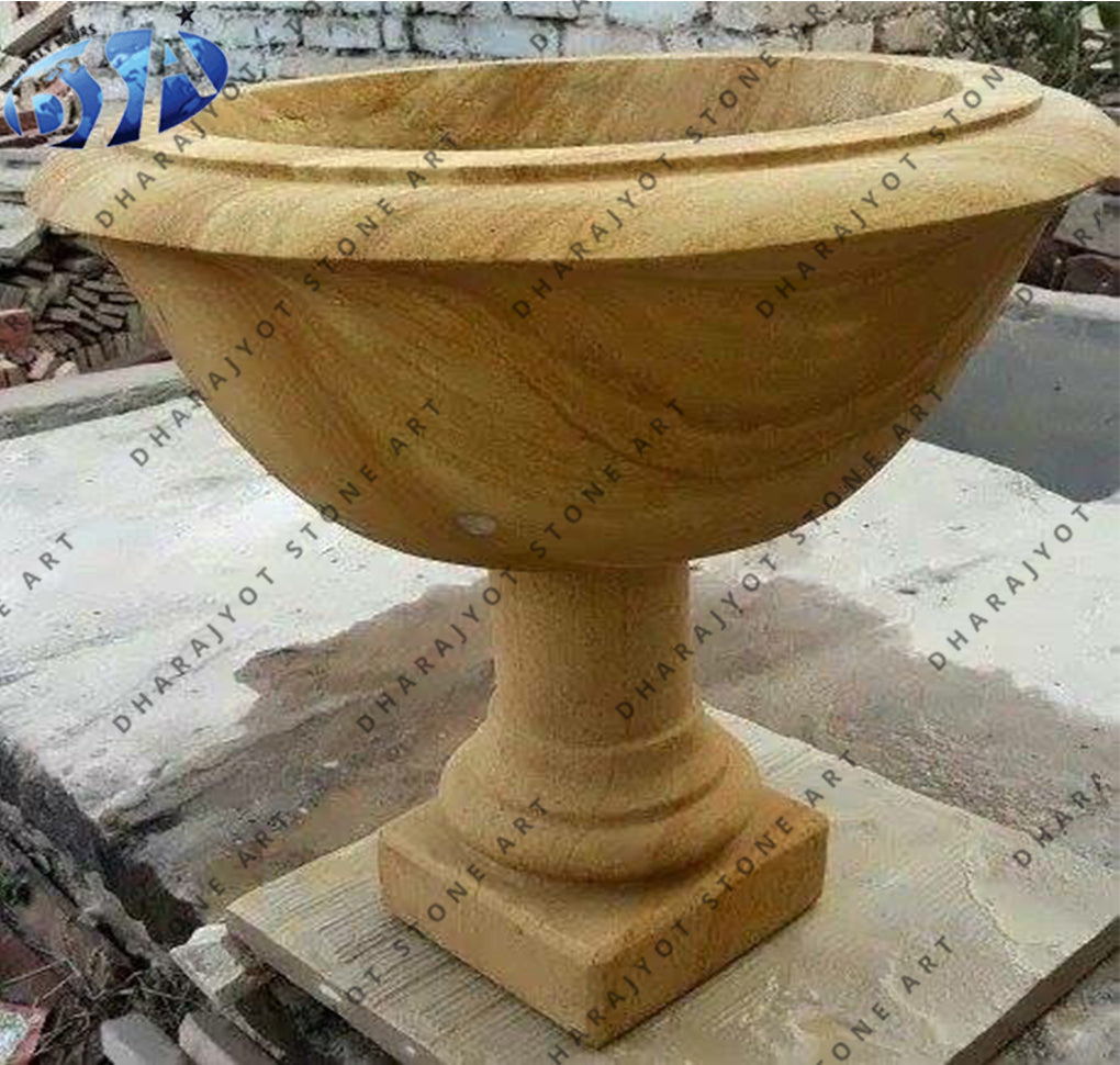 Outdoor Nature Sandstone Flower Pot