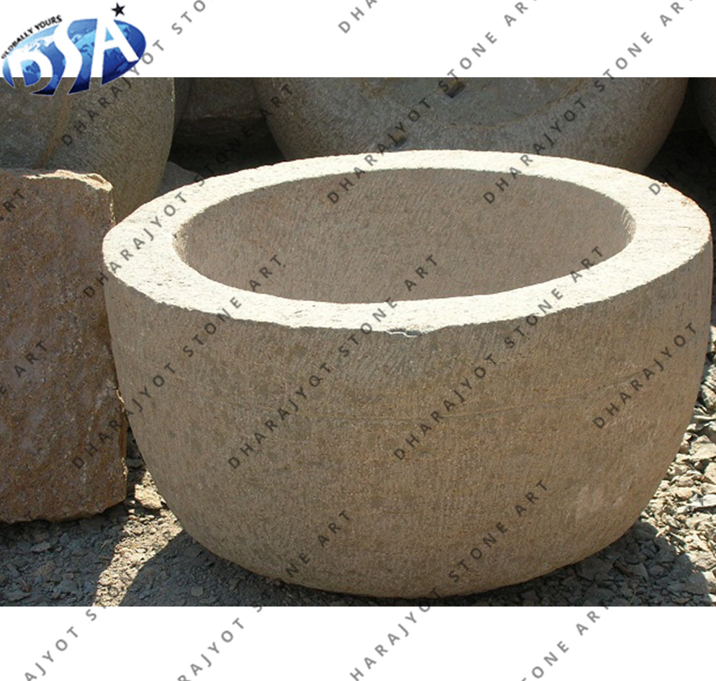 White Sandstone Garden Planters