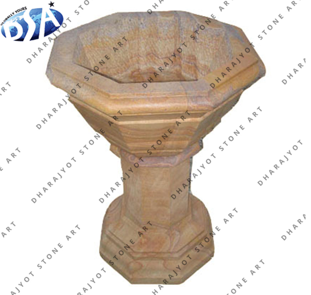 Outdoor Nature Sandstone Garden Planter