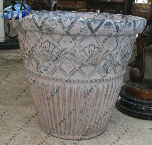Classic Home And Garden Sandstone Flower Pot