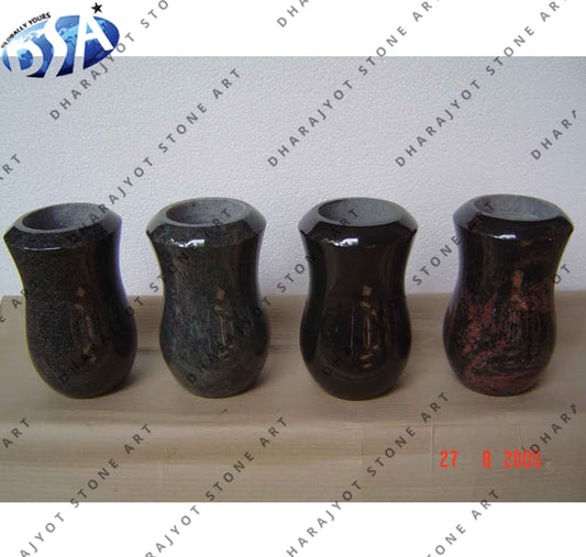 Black Marble Home Decor Flower Vase