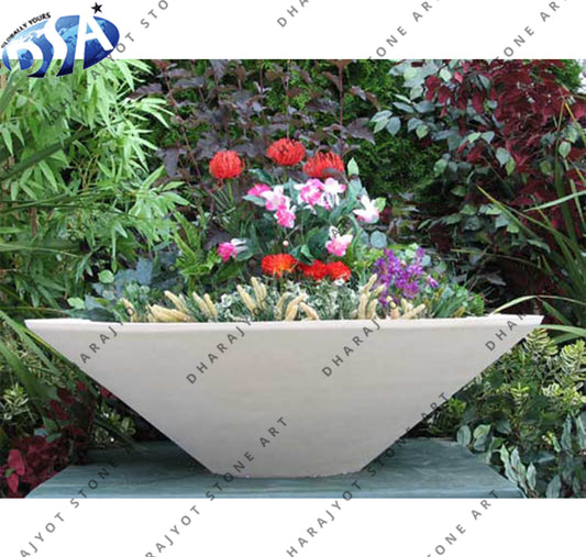 Aquatic Patio Stone Flower Pot & Planter