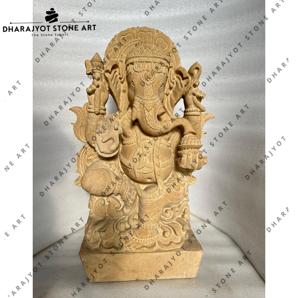 Handmade Stone Ganesha Murti