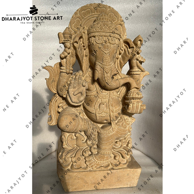 Handmade Stone Ganesha Murti