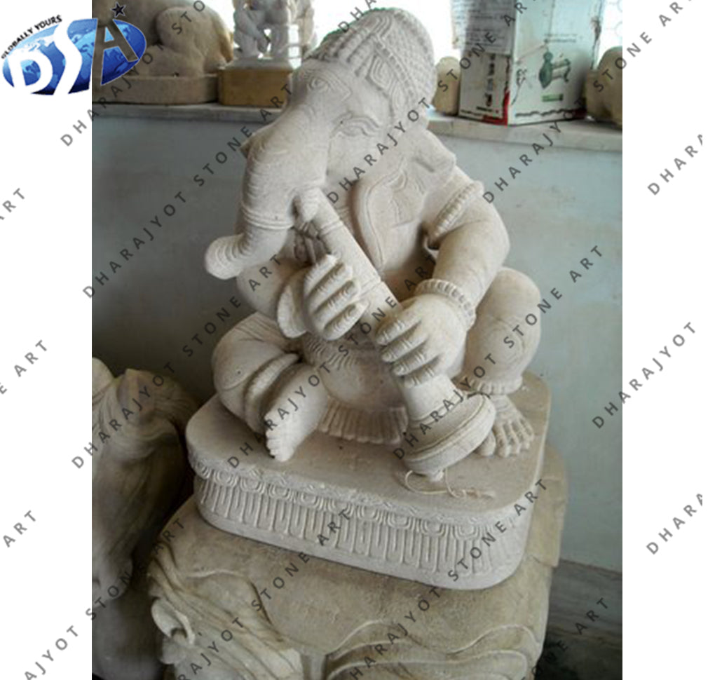 White Marble Lord Ganesh Statue