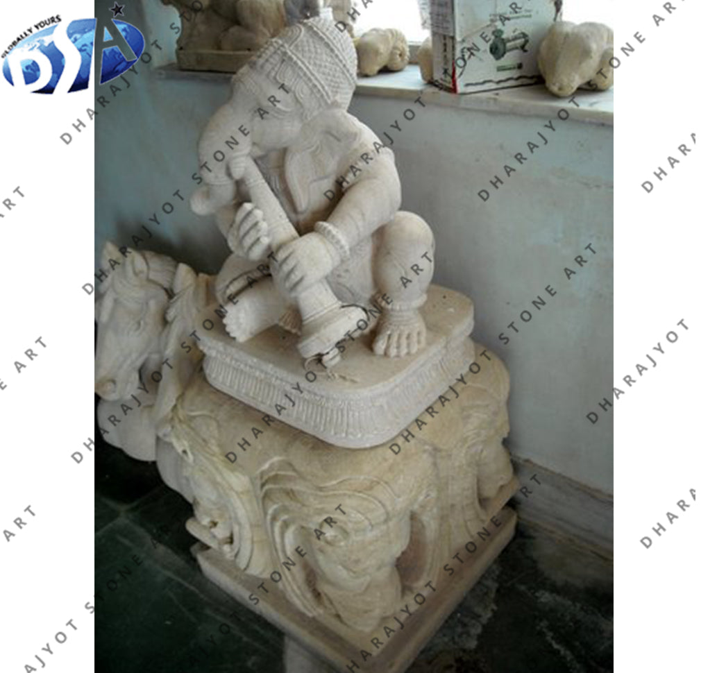 White Marble Lord Ganesh Statue