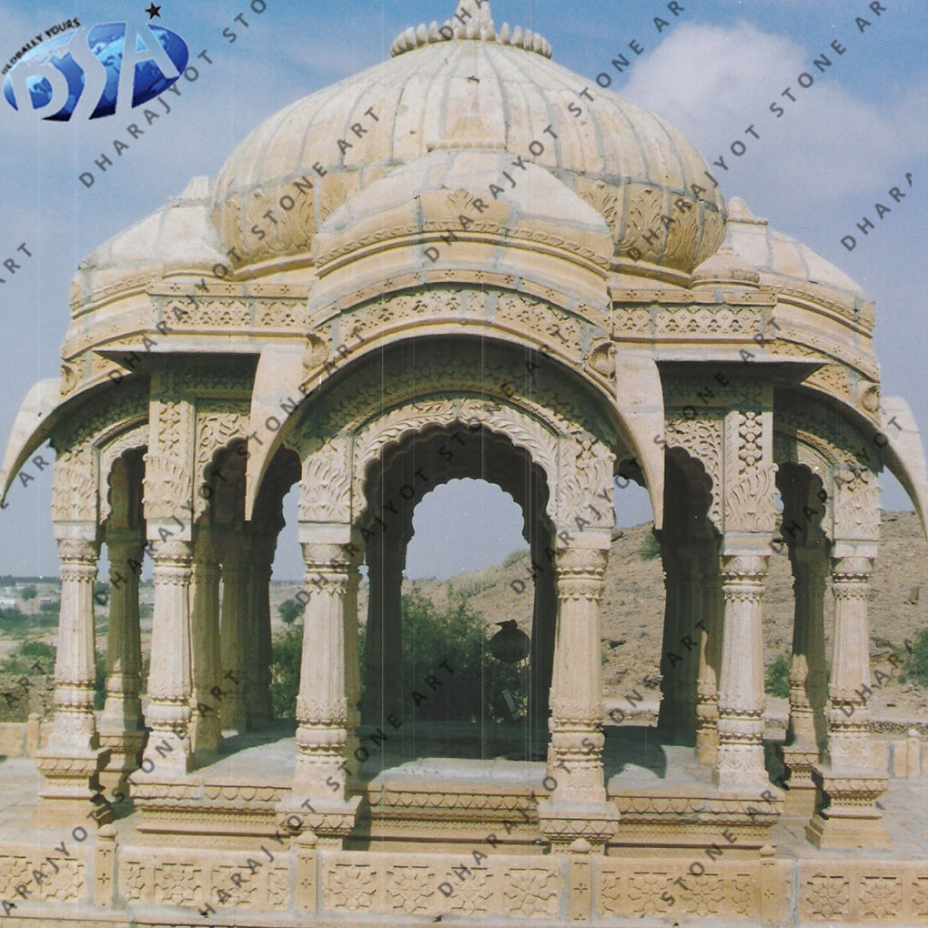 Outdoor Stone Garden Classic Marble Gazebo