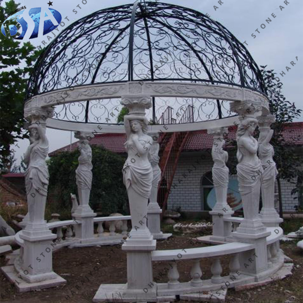 Outdoor Garden Pergola Marble Gazebo