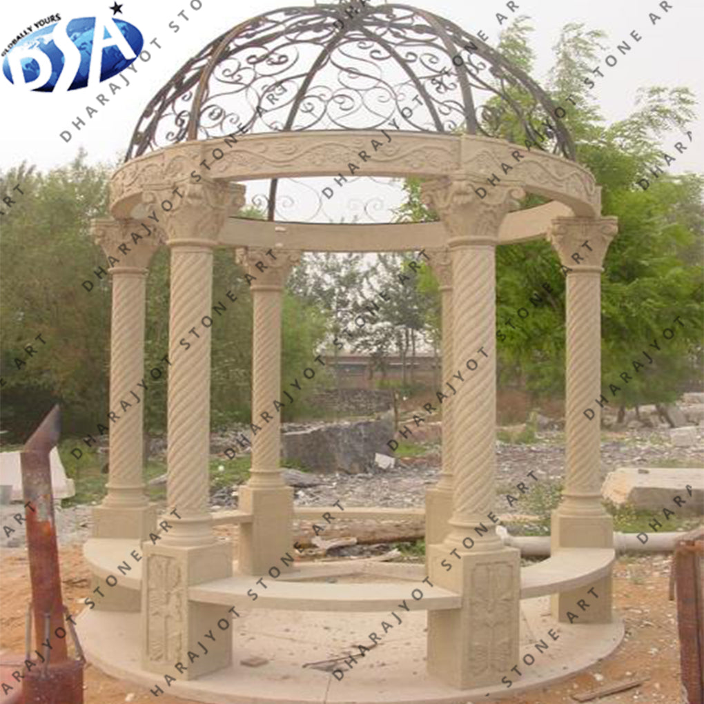 Antique Outdoor Marble Garden Gazebo