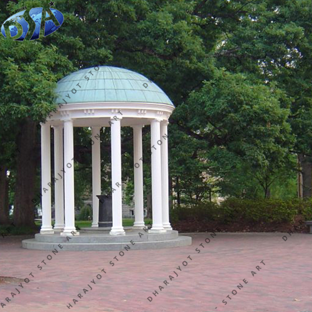 Outdoor European Classical Marble Garden Gazebo