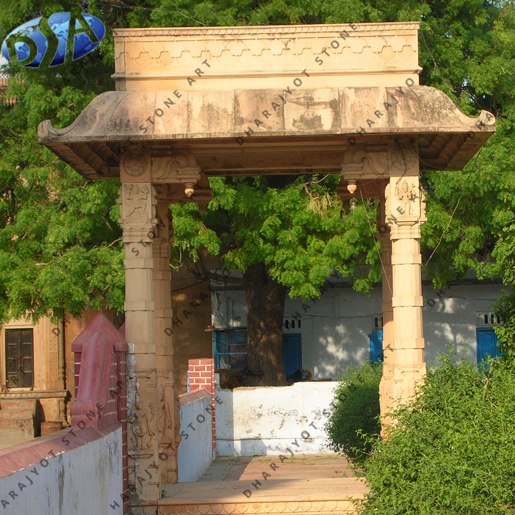 Green Sandstone Garden Gazebo