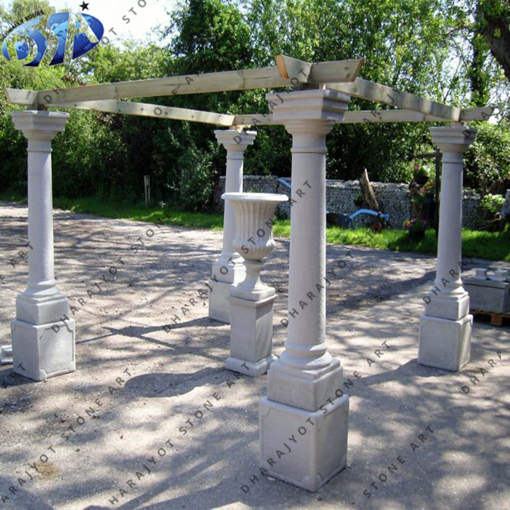 Garden Decorative Nature Stone Marble Gazebo