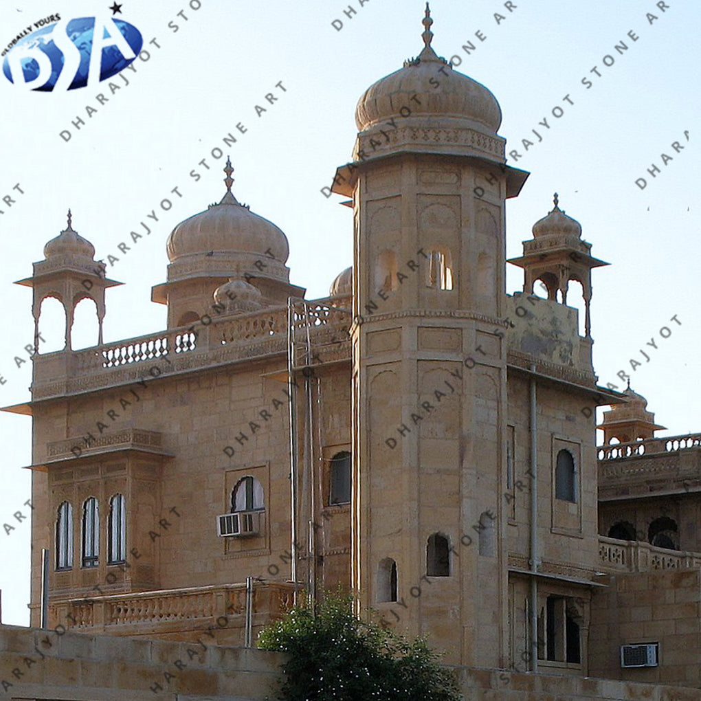 Brown Sand Stone Outdoor Gazebo