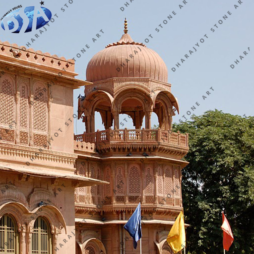 Antique Pink Sandstone Gazebo