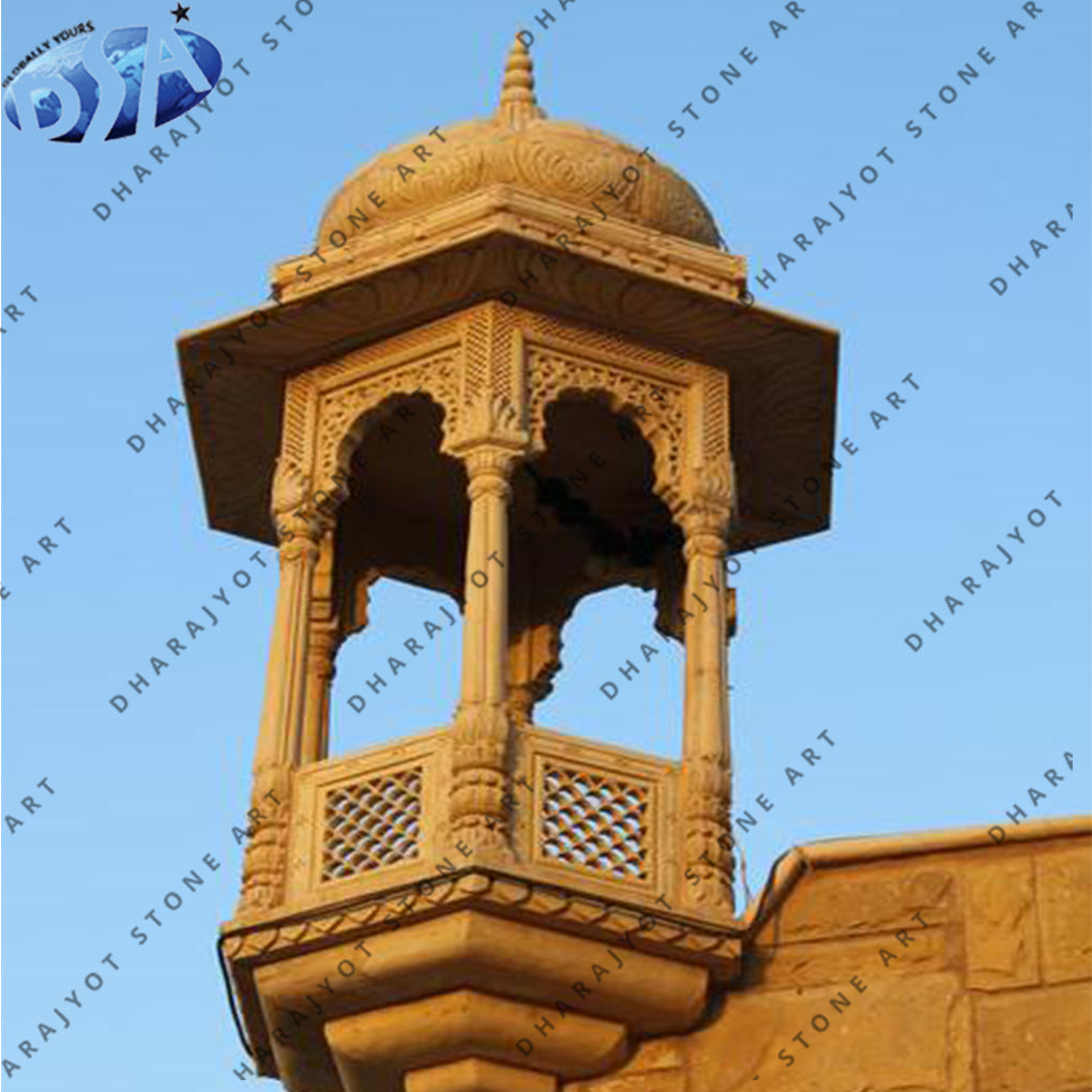 Antique Yellow Sandstone Gazebo