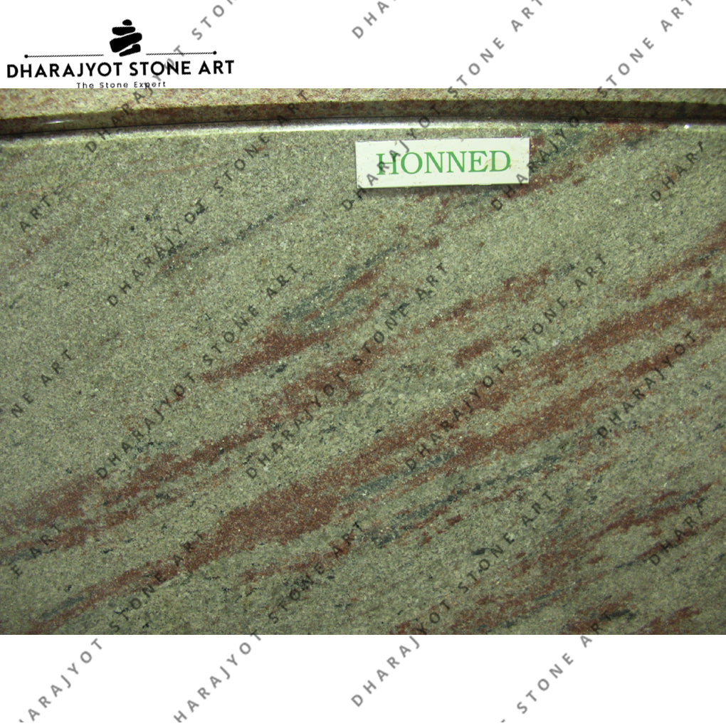 Honned Green Granite Slab