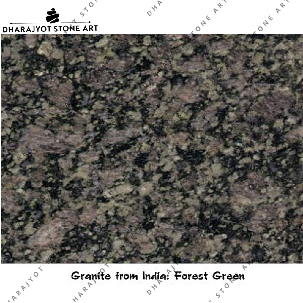 Forest Green Granite Slab