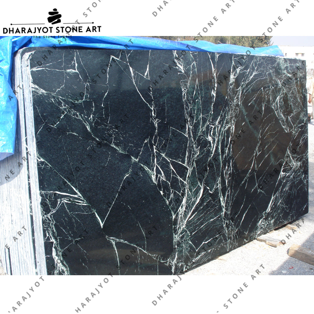 Dark Green Marble Stone Slab