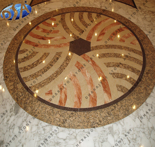 Decorative Marble Flower Inlay Flooring