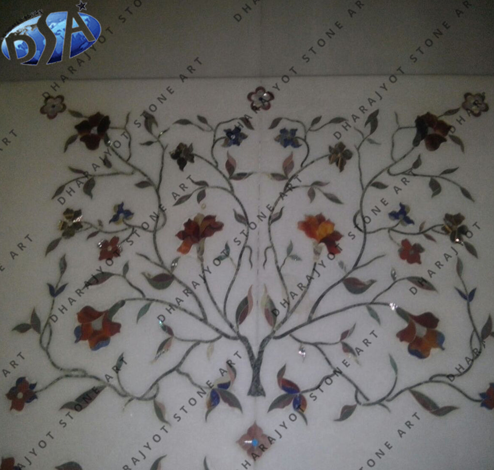 Makrana Marble Inlay Flooring Work