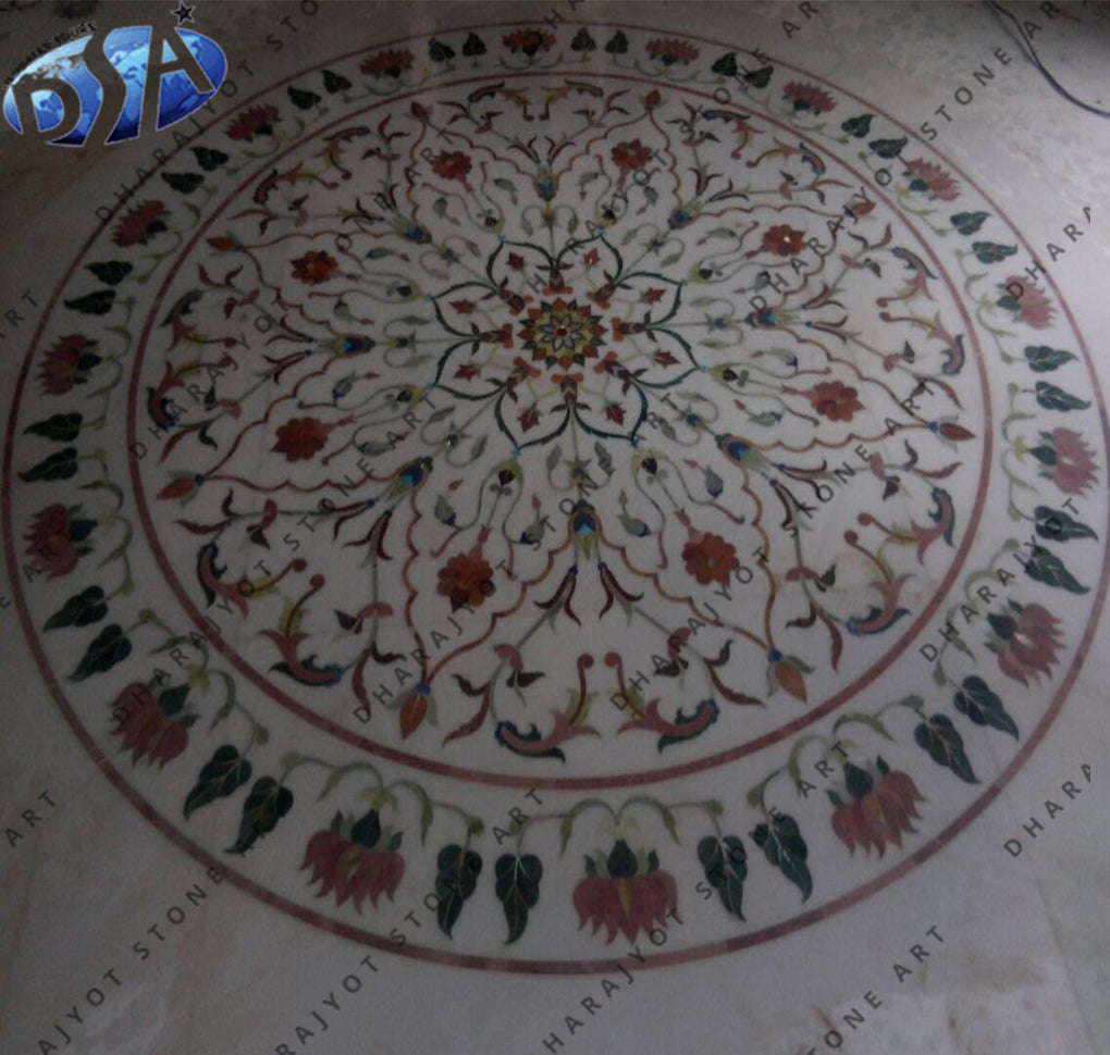 Big Round Lapis Inlay Flooring