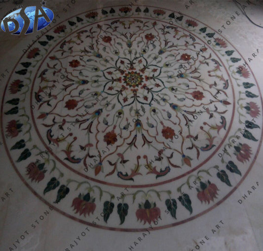 Big Round Lapis Inlay Flooring