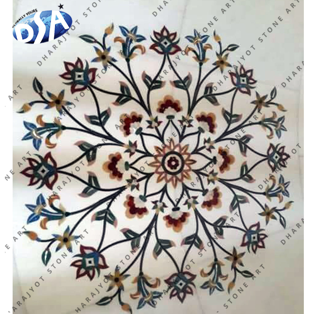 Exclusive Home Decor Interiors Marble Stone Inlaid Flooring